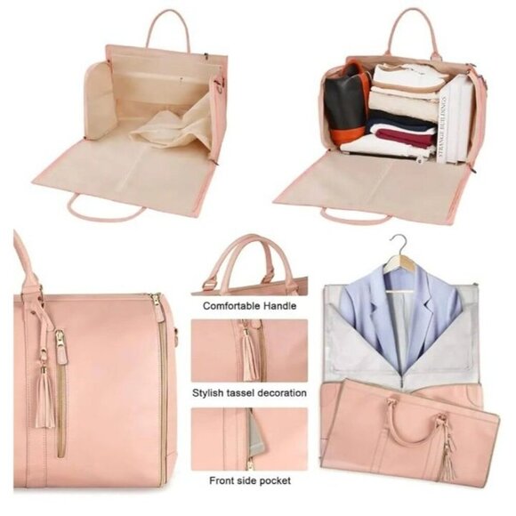 Luhxe Travel Bag Airline Approved Carry-On, Black, All-In-One Luxury Luggage Bag - Picture 13 of 14